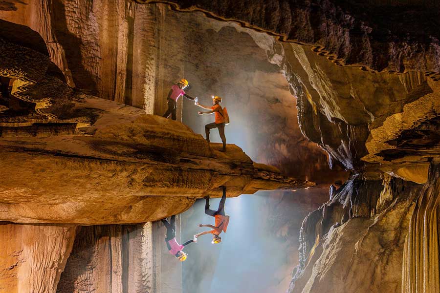 Cha Loi Cave features a complex system of underground chambers
