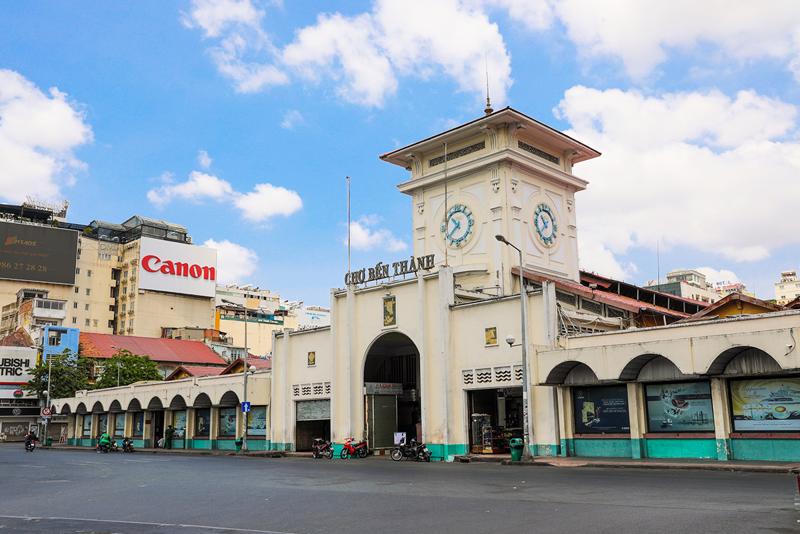 Ben Thanh Market is located in the center of District 1, the most famous market in Saigon because of its bustling trading culture and over a hundred years of history